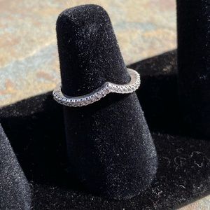 Pandora wishbone stacking ring